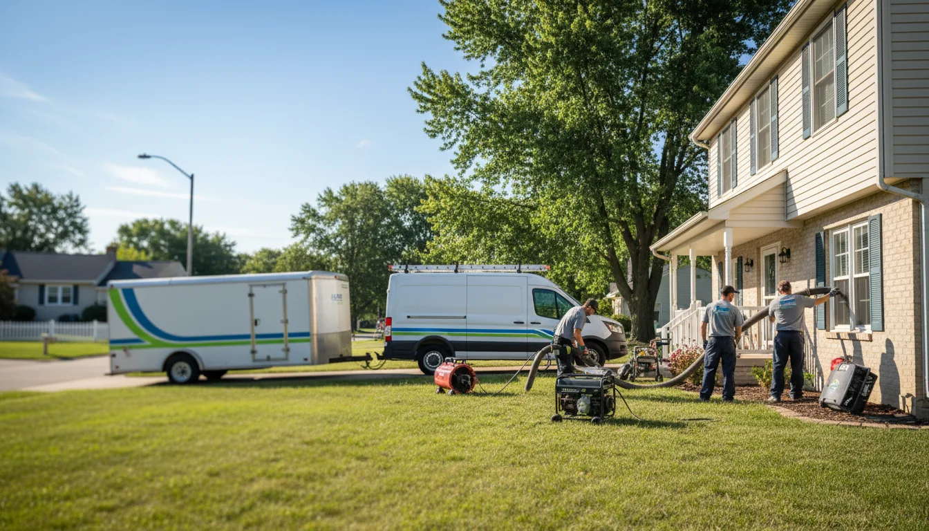 Flooded Basement Restoration And Cleanup With Repair in Farmersburg, IA near me